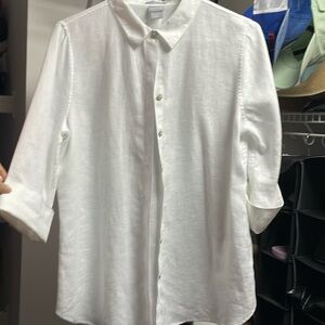 No Iron™ Linen 3/4 Sleeve Shirt Size 1